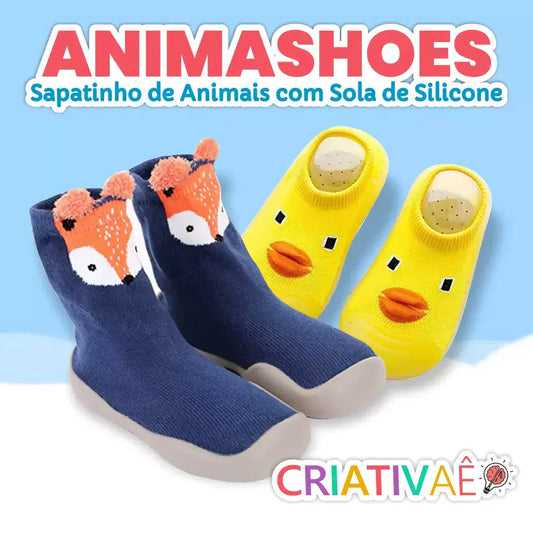Animashoes -  Sapatinho de Animais com Sola de Silicone